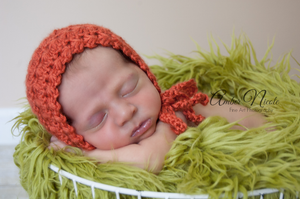 Pumpkin Tara Newborn Bonnet