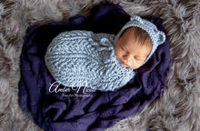 Load image into Gallery viewer, Light Country Blue Newborn Swaddle Sack
