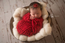 Load image into Gallery viewer, Red Newborn Swaddle Sack
