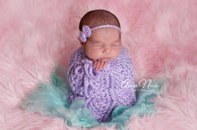Load image into Gallery viewer, Lavender Newborn Swaddle Sack
