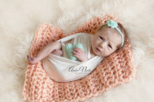 Load image into Gallery viewer, Peach Mini Chunky Blanket
