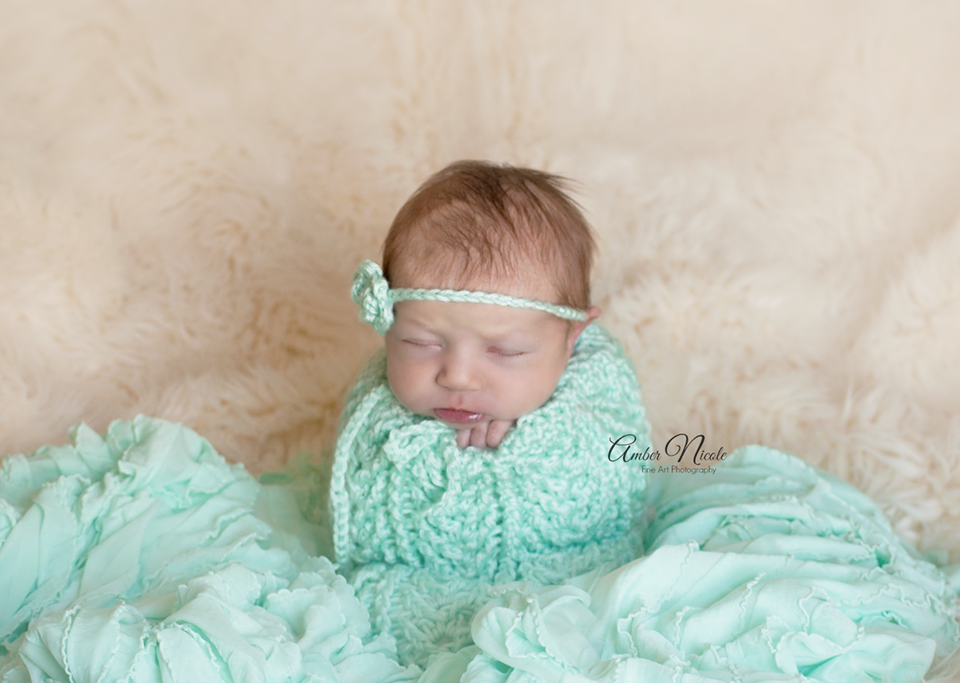 Mint Newborn Swaddle Sack