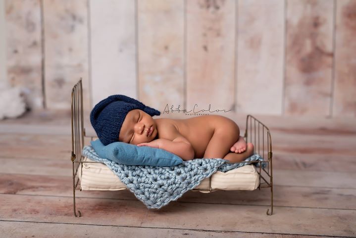 Light Chunky Blue Mini Chunky Blanket