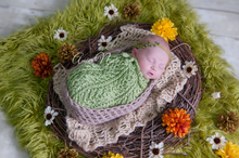Load image into Gallery viewer, Sage Newborn Swaddle Sack
