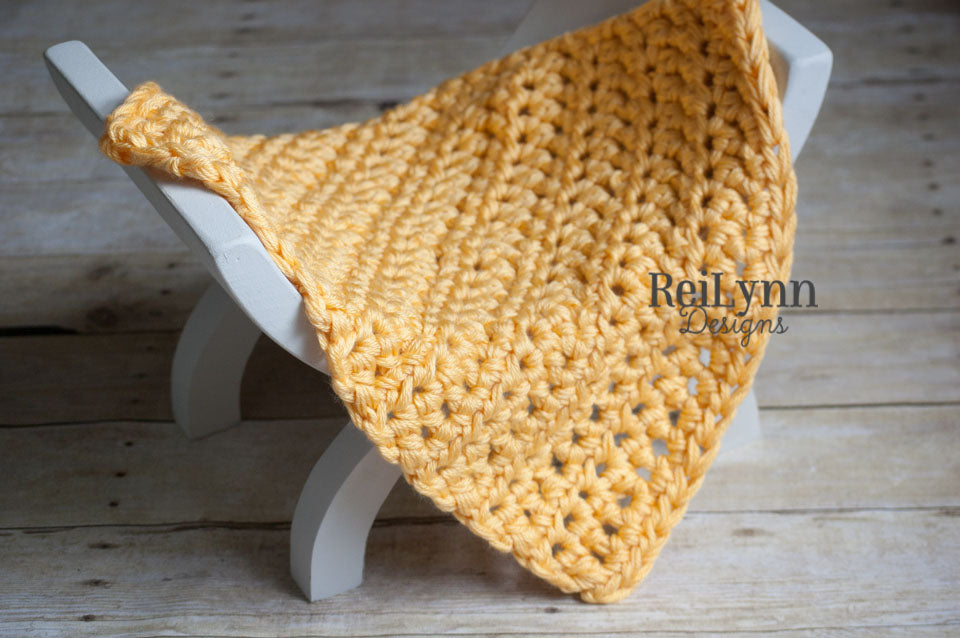 Yellow Mini Chunky Blanket