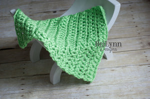Lime Mini Chunky Blanket