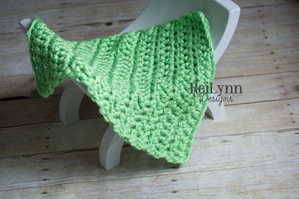 Lime Mini Chunky Blanket