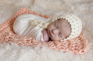 Peach Mini Chunky Blanket