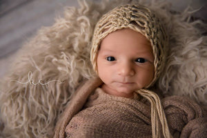 Lacy Newborn Bonnet *many colors*