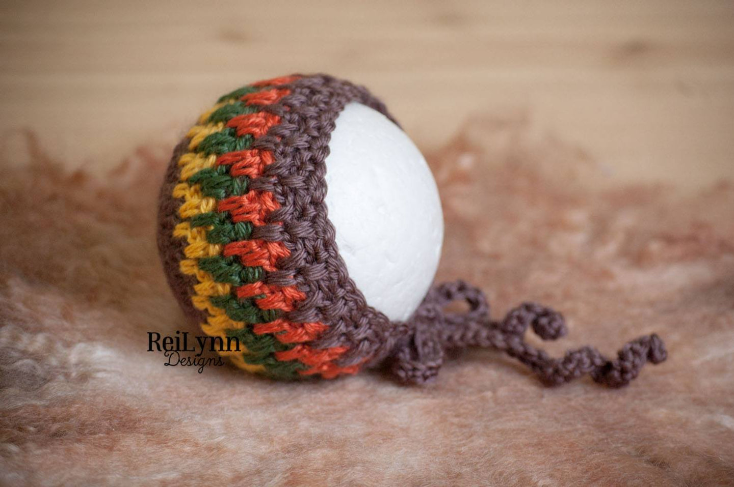 Taupe, Mustard, Forest and Pumpkin Bonnet