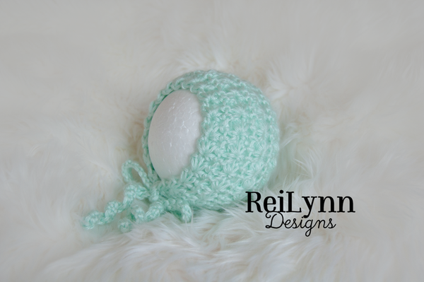 Mint Tara Newborn Bonnet