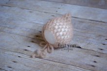 Load image into Gallery viewer, Pixie Mohair Newborn Bonnet
