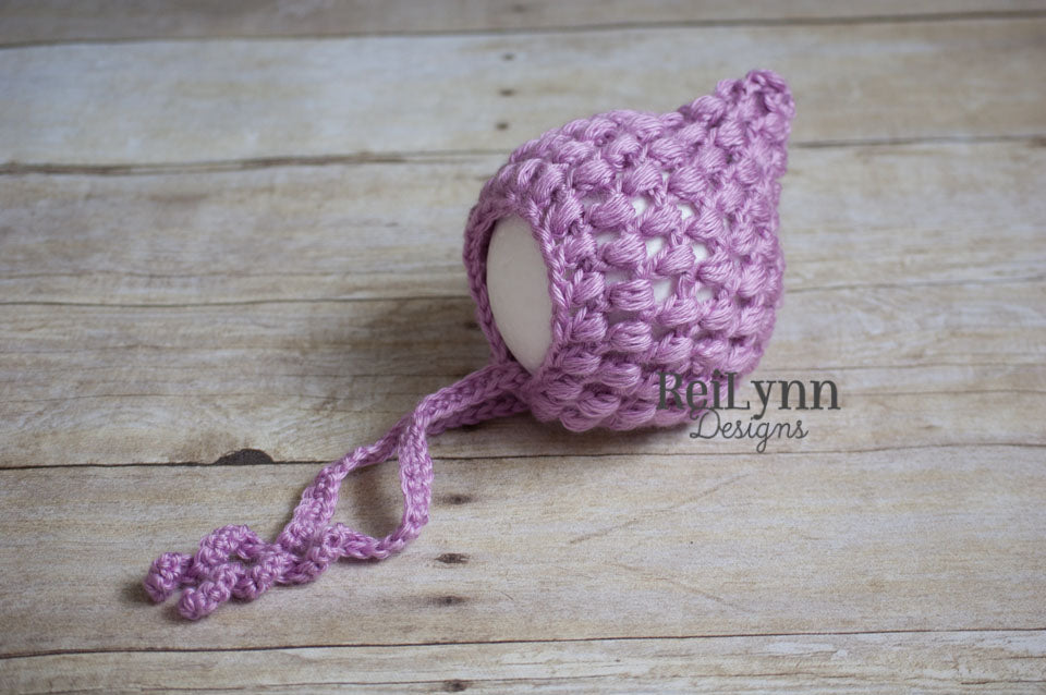 Orchid Cameron Newborn Bonnet