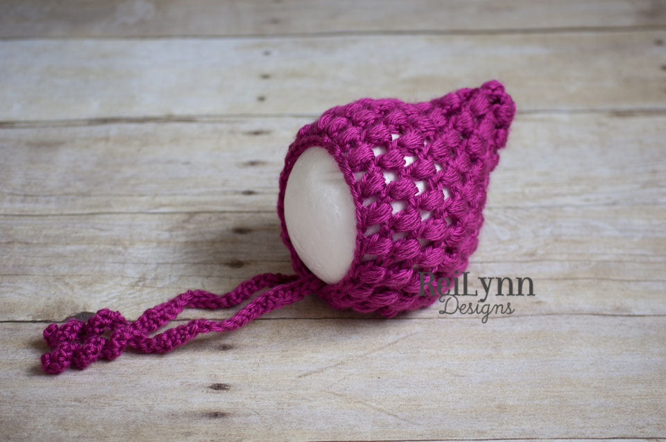 Fuschia Cameron Newborn Bonnet