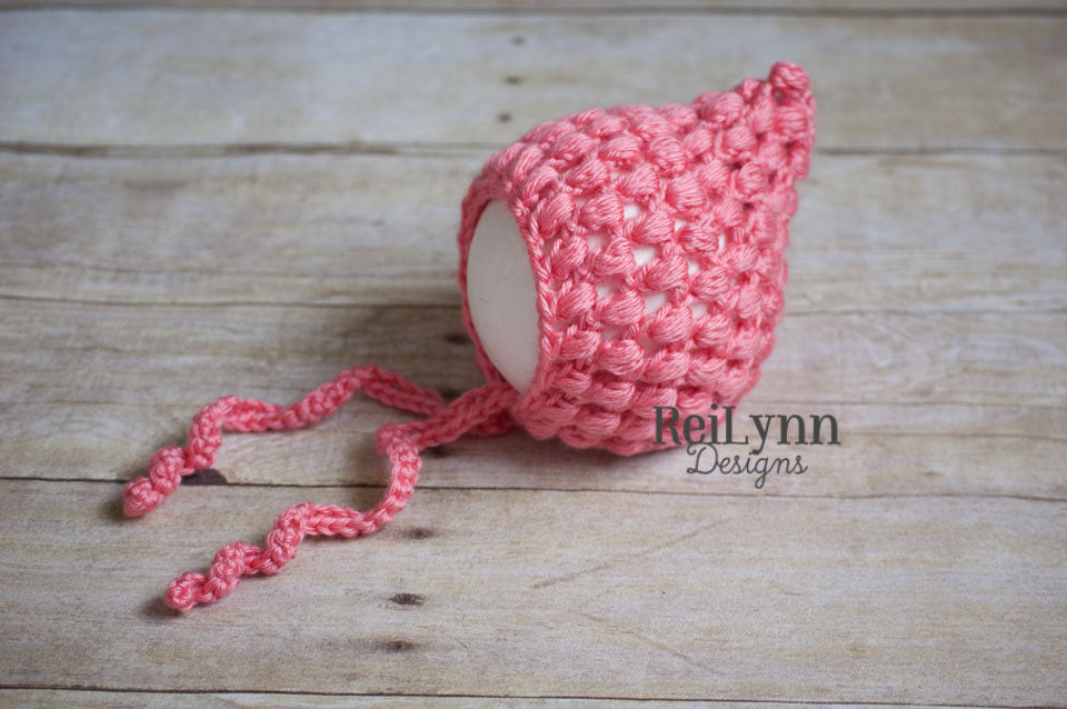 Coral Cameron Newborn Bonnet